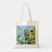 Tote Bag Joyeux tournesols d'été tardif (Dos)