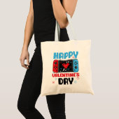 Tote Bag Joyeux Valentines Jour Contrôleur Vidéo Jeu Coeur (Devant (produit))