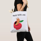Tote Bag Joyeux ver mignon (De près)