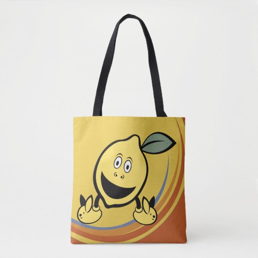 Tote Bag Joyeux visage de citron (Devant)