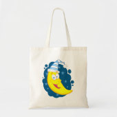 Tote Bag Joyeux visage lune (Devant)