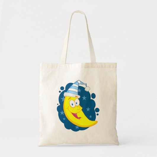 Tote Bag Joyeux visage lune (Devant)