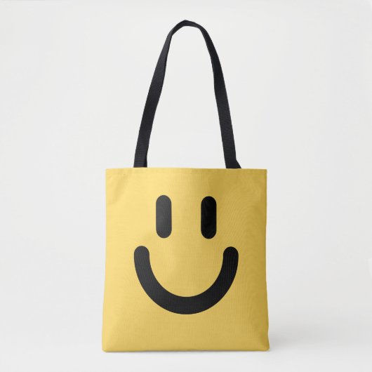 Tote Bag Joyeux visage triste Fourre-tout (Devant)