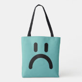 Tote Bag Joyeux visage triste Fourre-tout (Dos)