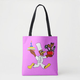 Tote Bag Joyeux voeux d'anniversaire rose