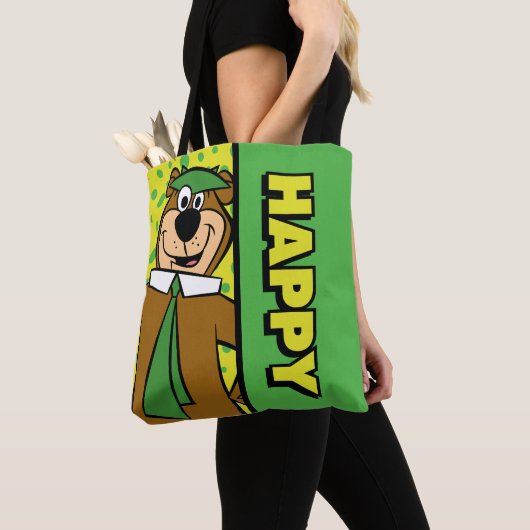 Tote Bag Joyeux Yogi Bear (De près)