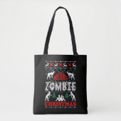 Tote Bag Joyeux Zombie Noël laide Sweat (Devant)