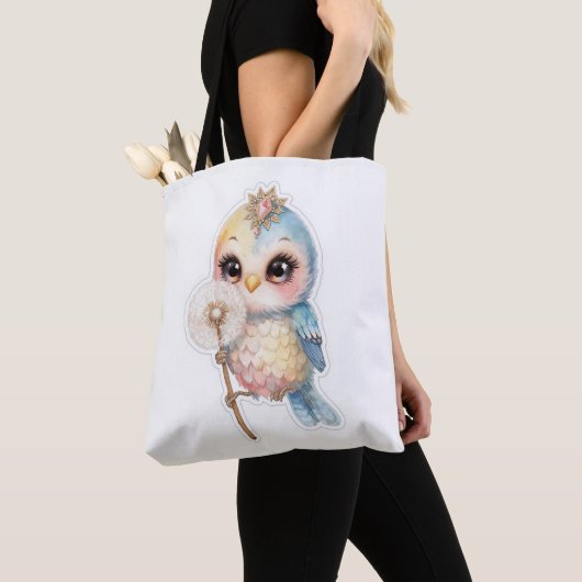 Tote Bag joyful bird (De près)
