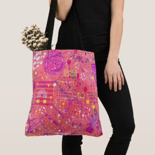 Tote Bag Jubilation : Art maximaliste