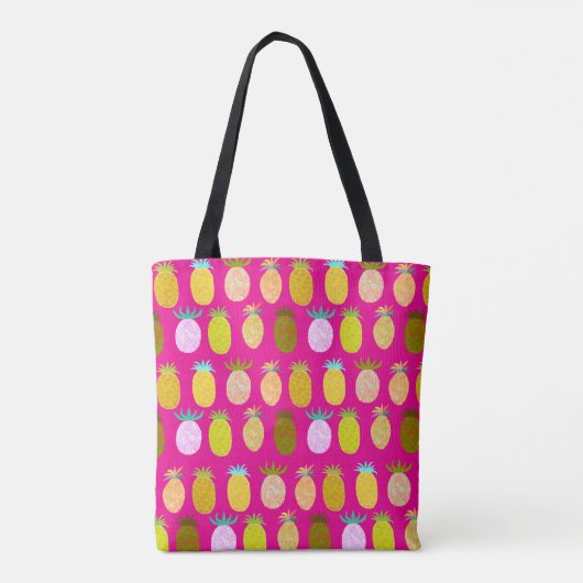 Tote Bag Juicy Pineapple Pattern (Dos)