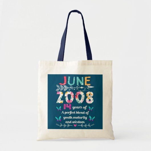 Tote Bag Juin 2008 14 Ans De Maturité Et De Sagesse Des Jeu (Devant)