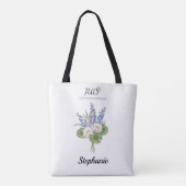 Tote Bag July Birth Flowers – Personalized (Dos)