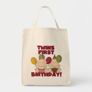 Tote Bag Jumeaux 1er anniversaire - T-shirts et cadeaux pou