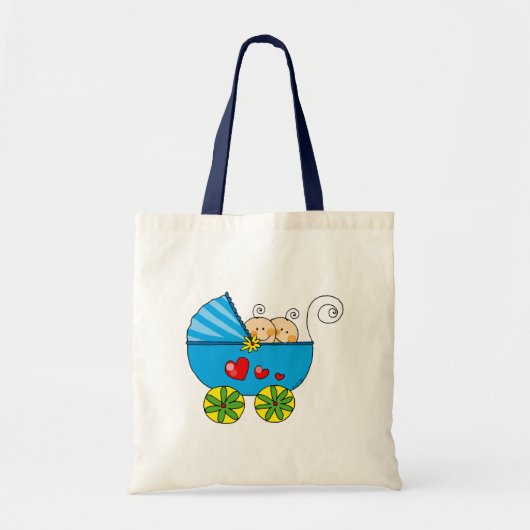 Tote Bag Jumeaux de bébé de garçon (Devant)