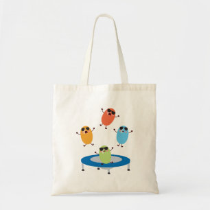Tote Bag Jumping mignon Haricots de bonbons portant des lun