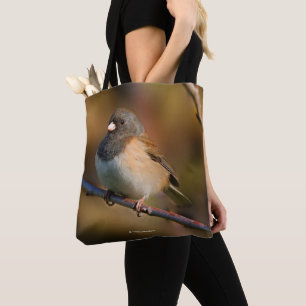 Tote Bag Junco à l'oeil foncé sur un membre