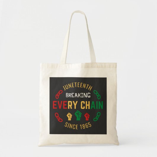 Tote Bag Juneteenth Briser Chaque Chaîne (Devant)