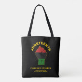 Tote Bag JUNETEENTH Personnalisée Célèbre la liberté (Dos)