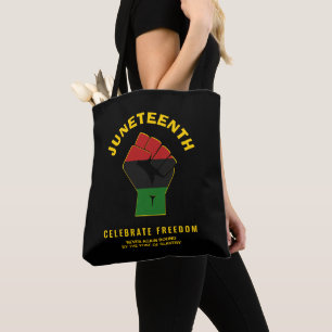 Tote Bag JUNETEENTH Personnalisée Célèbre la liberté