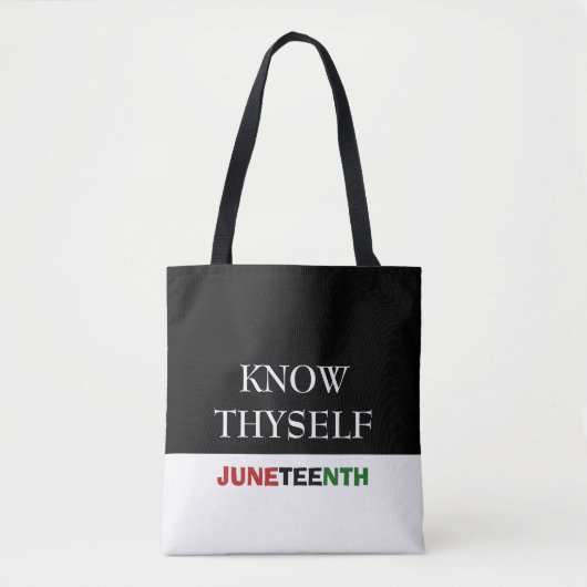 Tote Bag JUNETEENTH Vous connaît (Devant)
