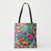 Tote Bag Jungle animalière (Devant)