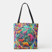 Tote Bag Jungle animalière (Dos)
