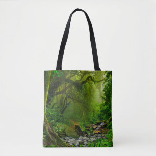 Tote Bag jungle népalaise avec rivière, forêt, sol, rivière