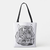 Tote Bag Jungle Tiger Face safari animal nature originale (Dos)