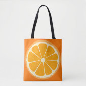 Tote Bag Jus de citron frais orange (Devant)
