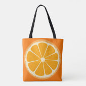 Tote Bag Jus de citron frais orange (Dos)