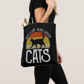 Tote Bag Just A Boy Who Loves Cats (De près)
