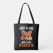 Tote Bag Just A Girl Who Loves Foxes (Dos)