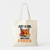Tote Bag Just A Girl Who Loves Foxes (Dos)