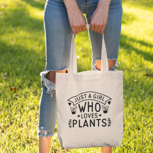 Tote Bag Just A Girl Who Loves Plants