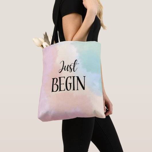 Tote Bag Just Begin (De près)