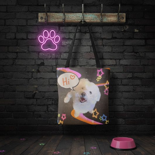 Tote Bag Just Saying "Hi"