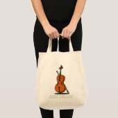Tote Bag Juste Cellin Cello Gag Nouveauté (Devant (produit))