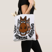 Tote Bag Juste Horsin' Autour, Cheval (De près)