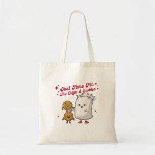 Tote Bag Juste Ici Pour Le Lait Et Les Cookies Holiday Four