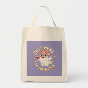 Tote Bag Juste ici pour les Boos - Drôle Halloween Ghost