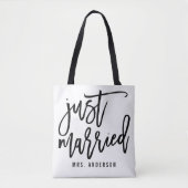 Tote Bag Juste Marié Lune de miel personnalisée (Devant)