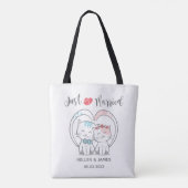 Tote Bag Juste marié Mariage de chat (Dos)