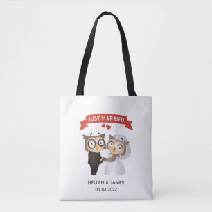 Tote Bag Juste marié Owl Mariage