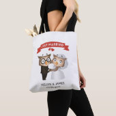 Tote Bag Juste marié Owl Mariage (De près)