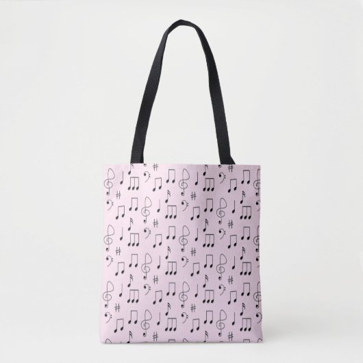 Tote Bag Juste Noté rose (Devant)
