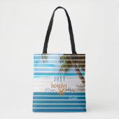 Tote Bag JUSTE PLAGE Tropical Beach Travel (Devant)