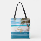 Tote Bag JUSTE PLAGE Tropical Beach Travel (Dos)