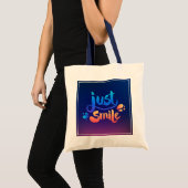 Tote Bag Juste sourire (Devant (produit))