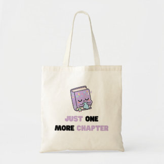 Tote Bag Juste un chapitre de plus Livre vectoriel drôle et