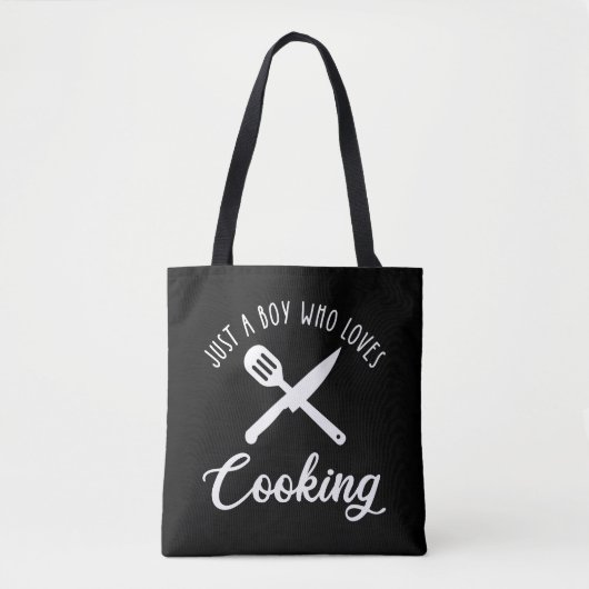 Tote Bag Juste un garçon qui aime la Cuisine (Devant)